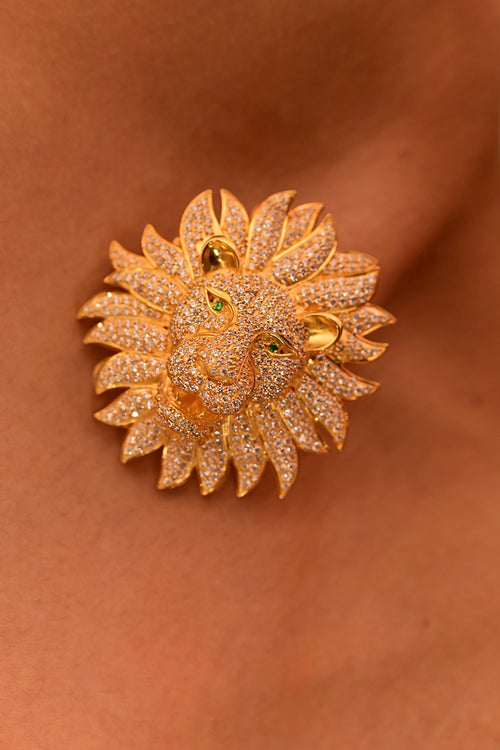 Heritage Lion Brooch