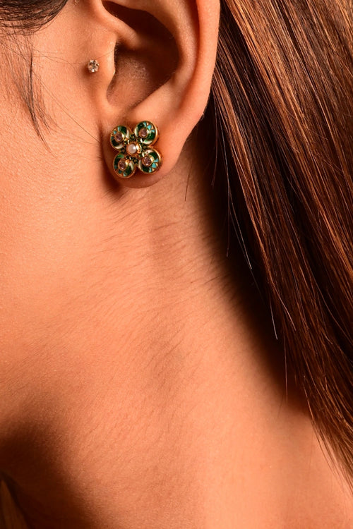 Victorian Enamel Earrings