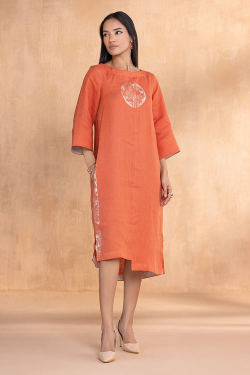 Luna Tangerine Dress