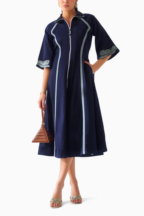 Navy Paradise Dress