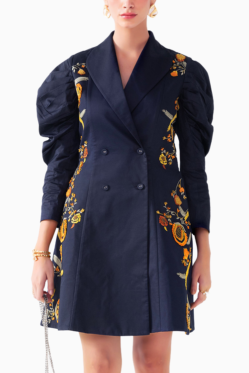 Happy Girl Navy Blazer Dress