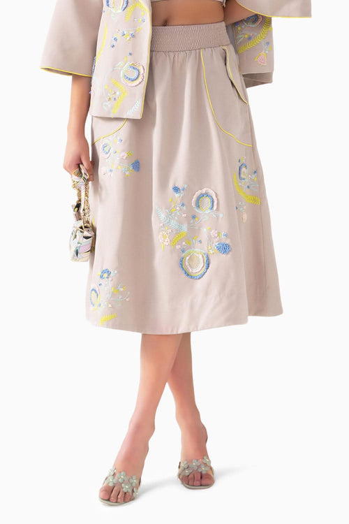 Bodrum Ecru Skirt