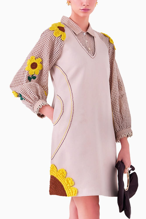 Sunkissed Ecru Dress