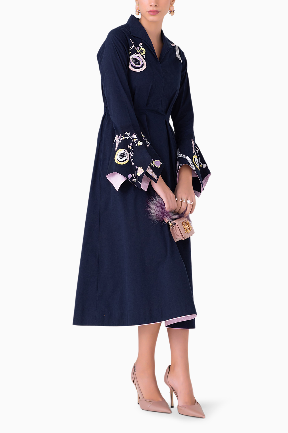 Paloma Midi Navy Dress