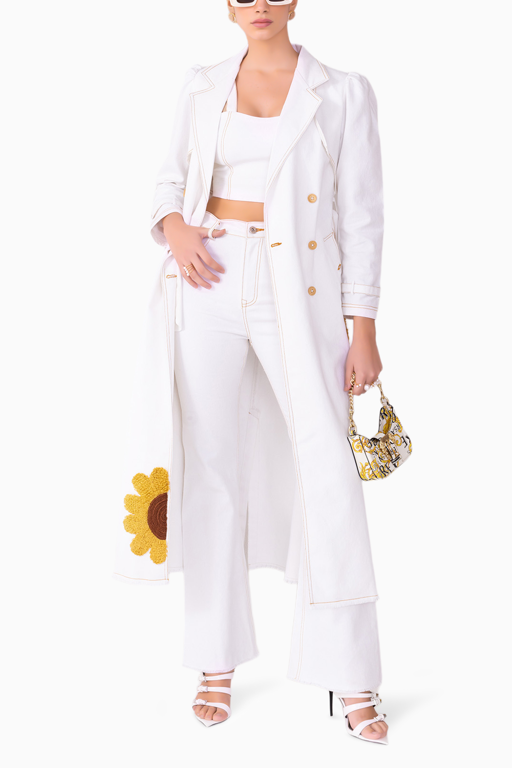 Zoa White Coord with Trench