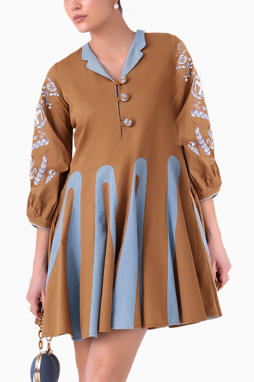 Ariel Tan Short Dress