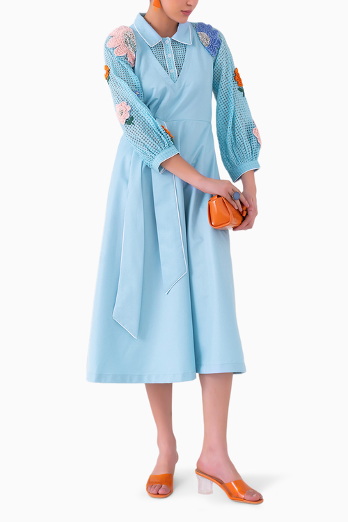Delfine Marine Midi Dress