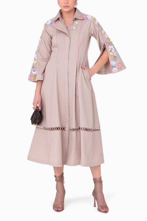 Tessa Midi Ecru Dress