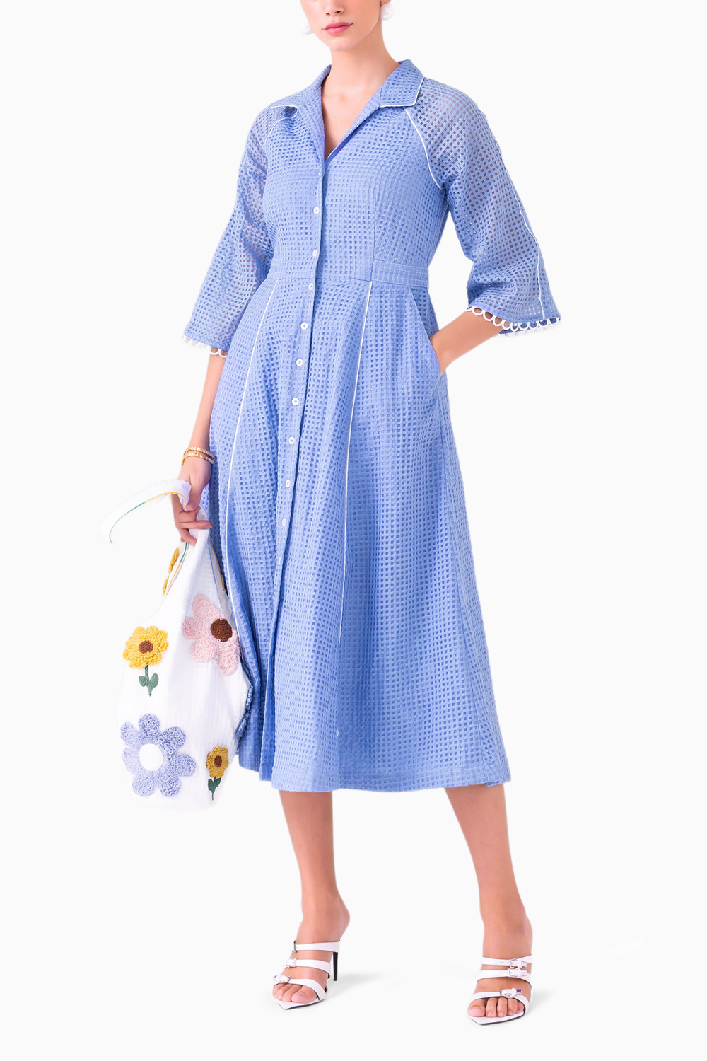 Juliet Blueberry Midi Dress