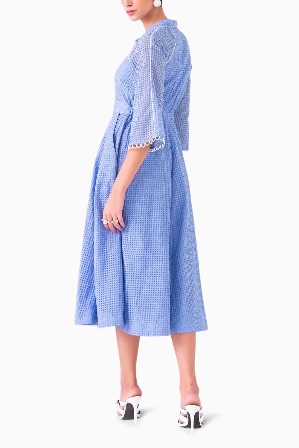 Juliet Blueberry Midi Dress