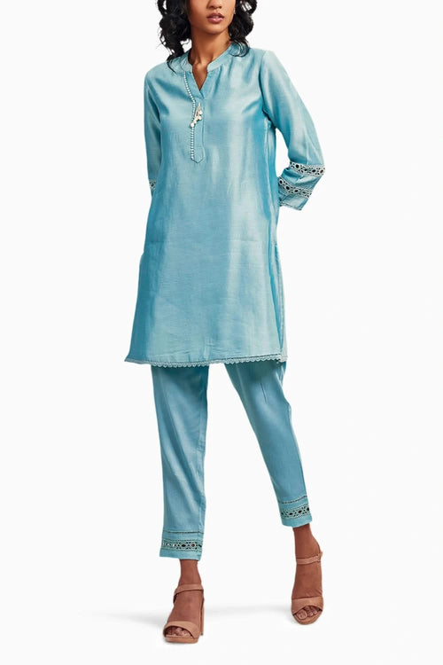Chanderi Kurta Co-ord Set