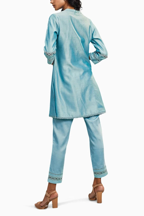 Chanderi Kurta Co-ord Set
