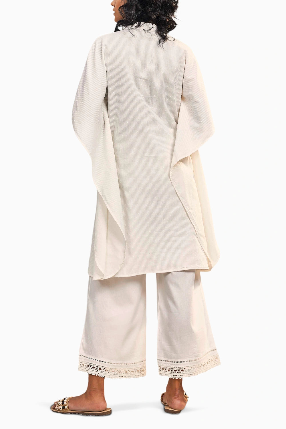 White Kaftan Co-ord Set