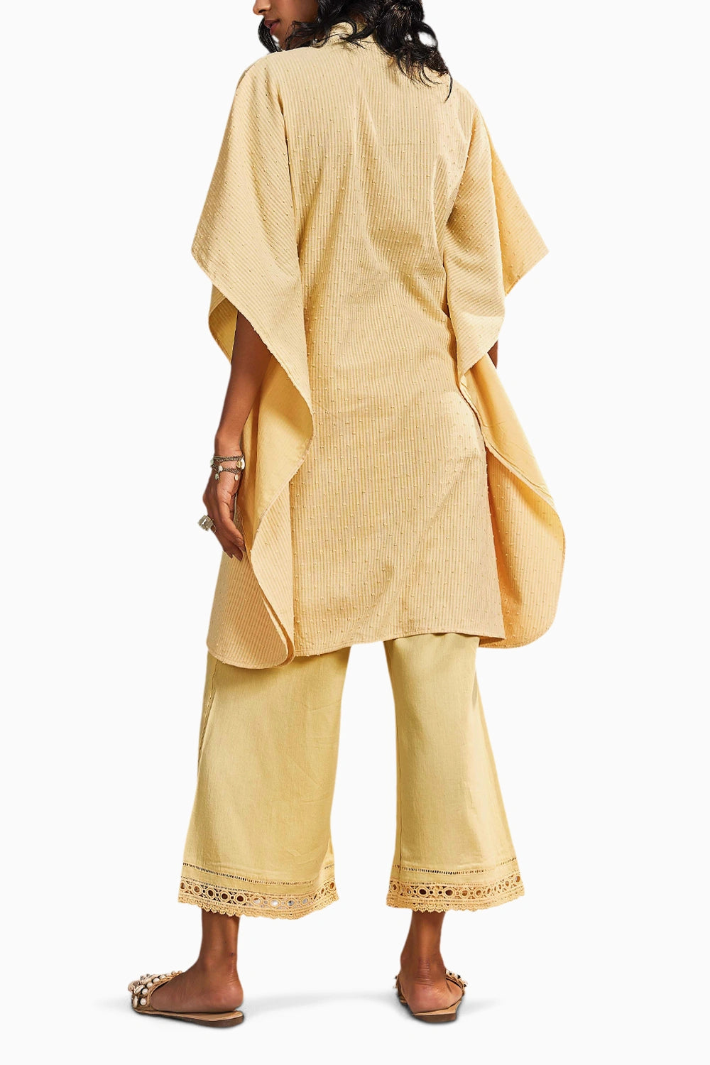 Yellow Kaftan Co-ord Set