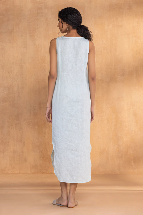 Watercolour Powder Blue Roots Dress