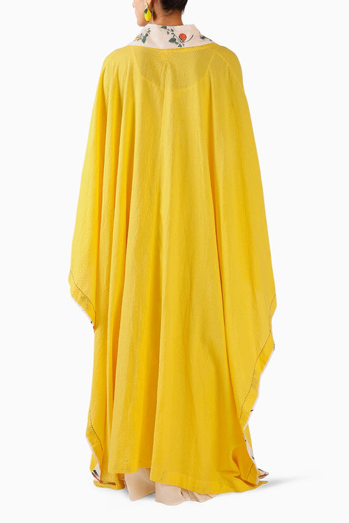 Chilly Print Yellow Shrug