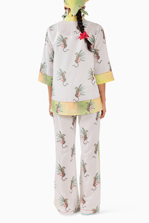 Off-White Ombre Leopard Co-ord Set