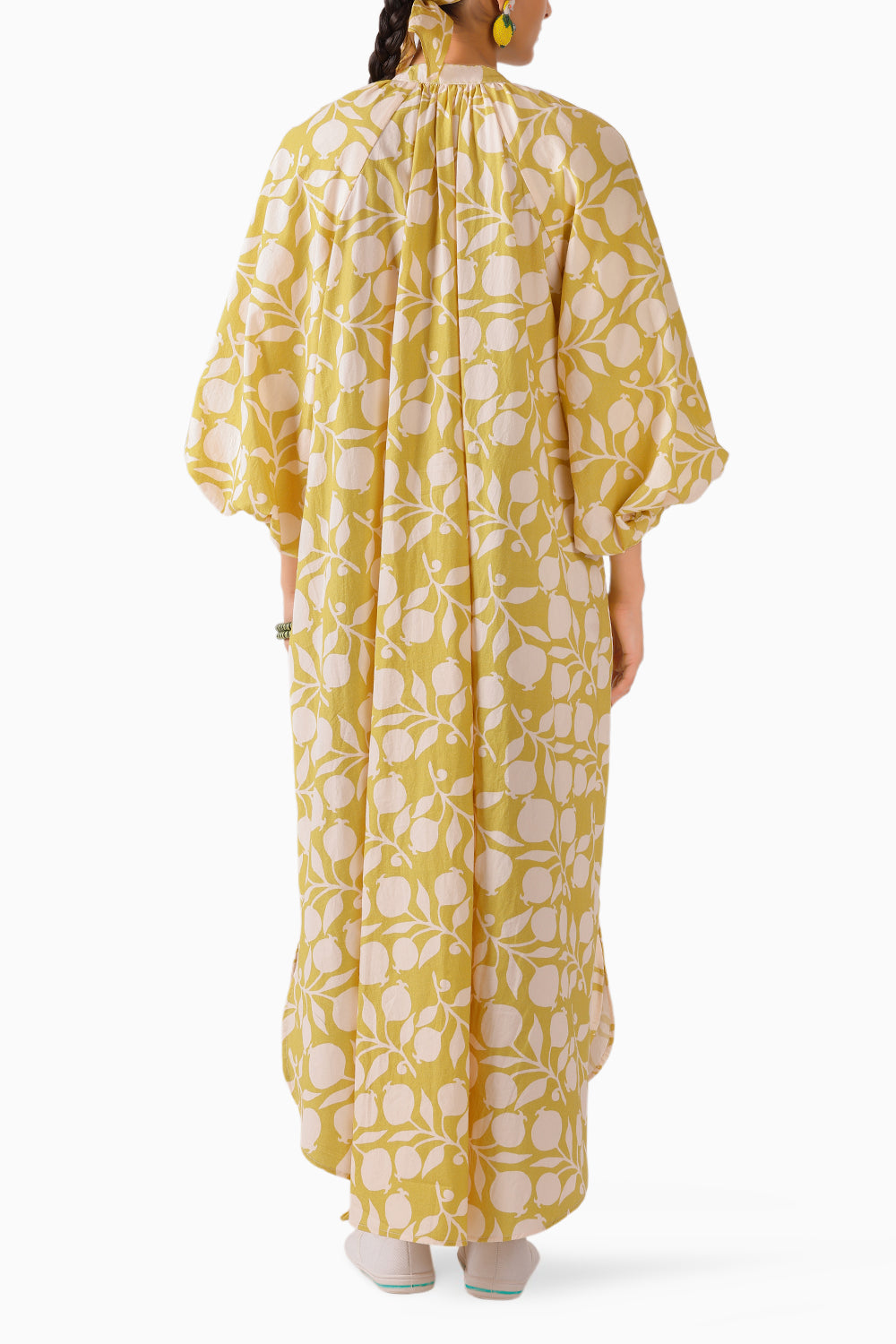 Olive Pomegranate Maxi Dress