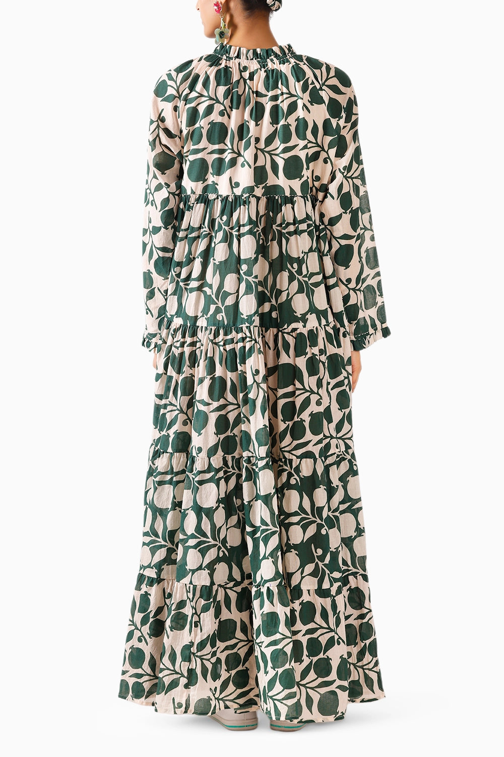 Pomegranate Tier Maxi Dress