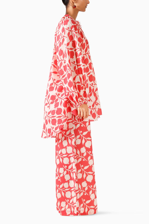 Pomegranate Embroidered Co-ord Set