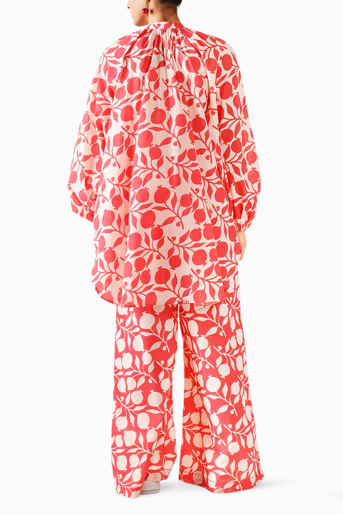 Pomegranate Embroidered Co-ord Set