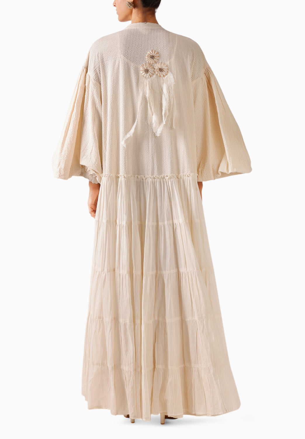 Cream Seersucker Overgarment