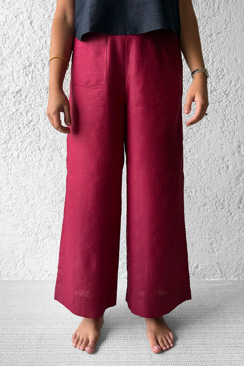 Maroon Crop Pajama