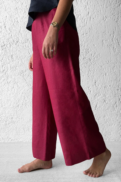 Maroon Crop Pajama