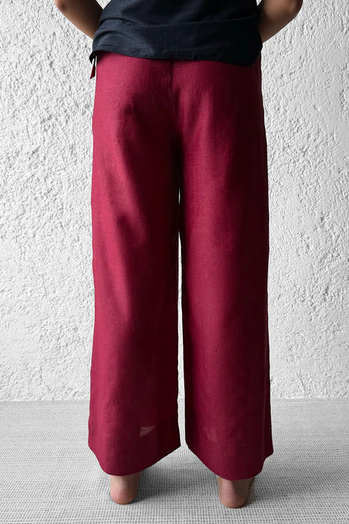 Maroon Crop Pajama