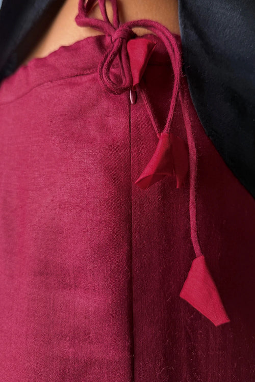 Maroon Crop Pajama