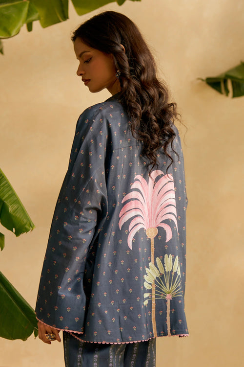 Pampas Palms Oversized Shirt