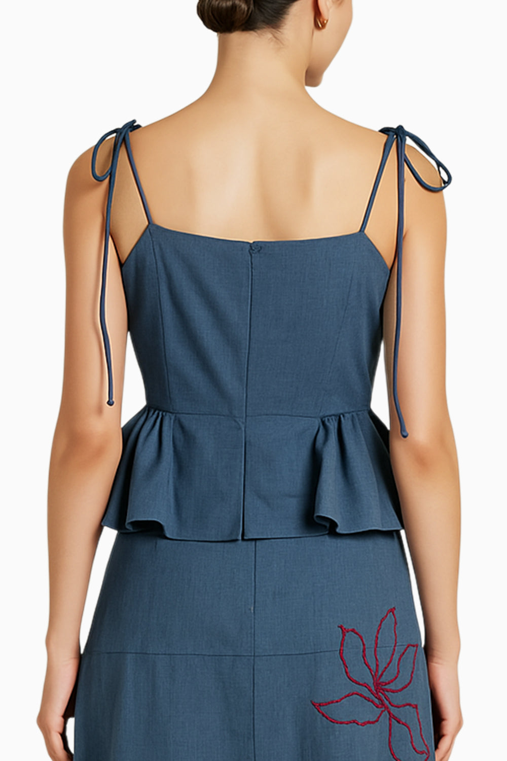 Banana Cotton Peplum Top