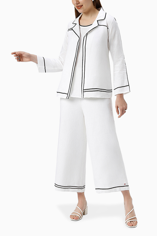 Crossroad White Jacket with B-shell and Pant