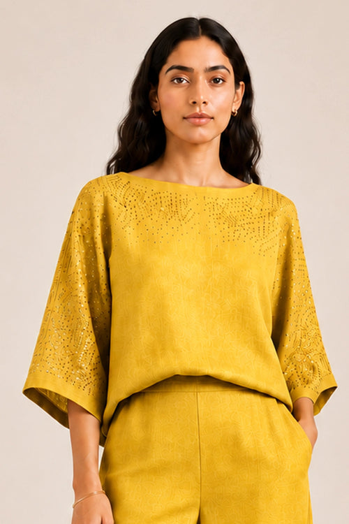 Gold Crystal Rain Sasha Co-ord Set