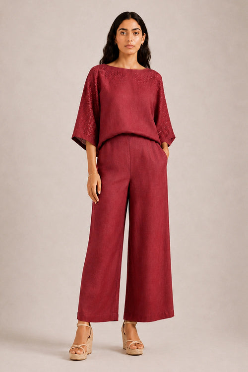Merlot Crystal Rain Sasha Co-ord Set