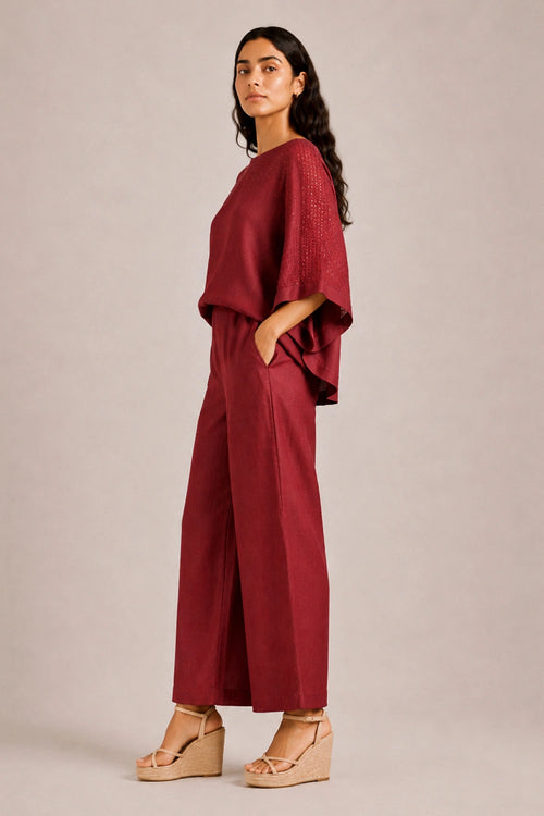 Merlot Crystal Rain Sasha Co-ord Set