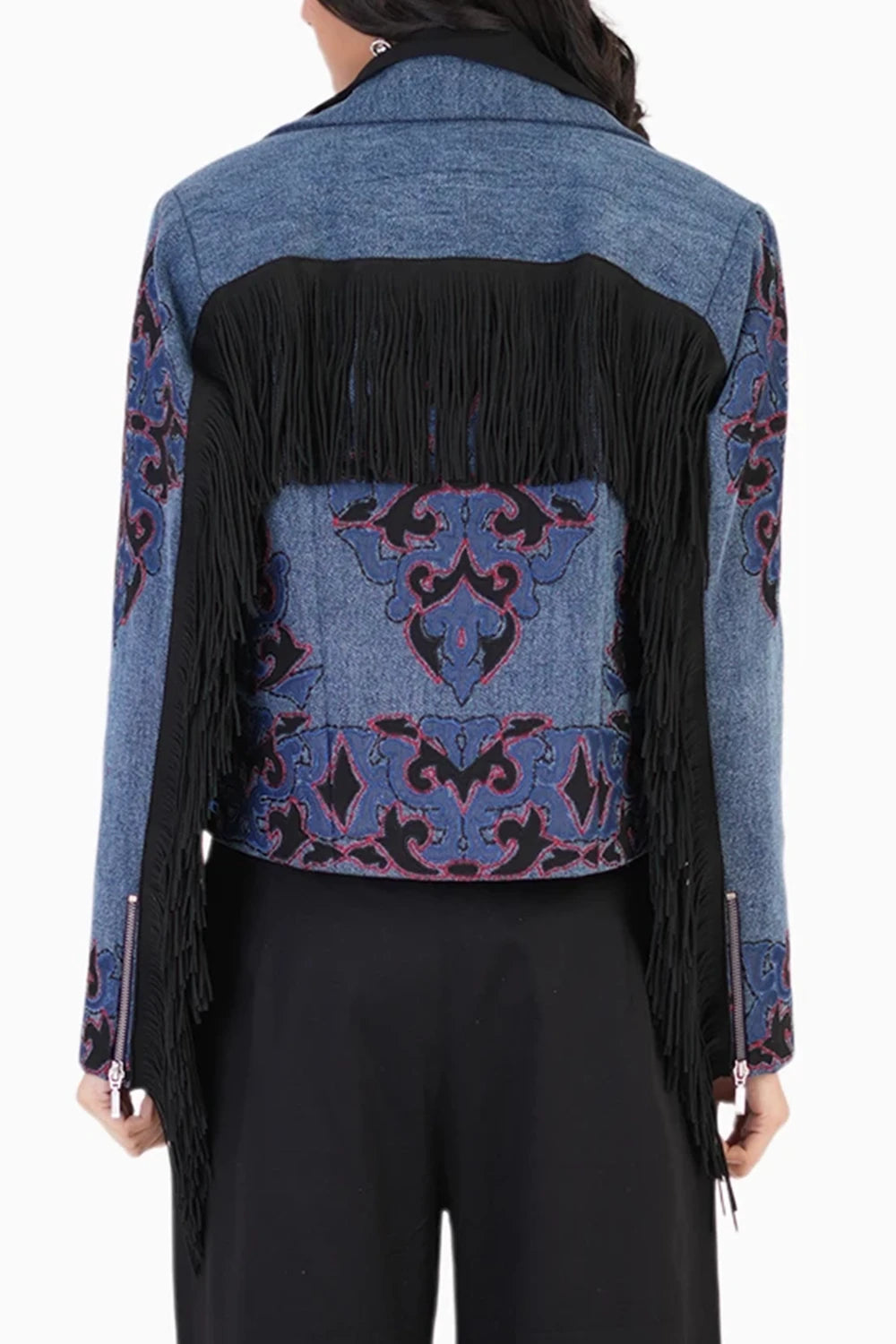 Artful Denim Statement Jacket