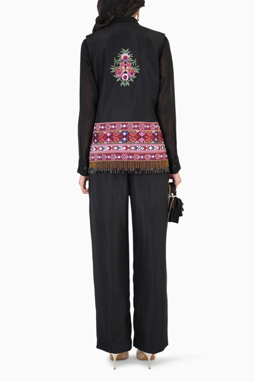 Essential Silk Shirt With Opulent Waistcoat And Panst Set