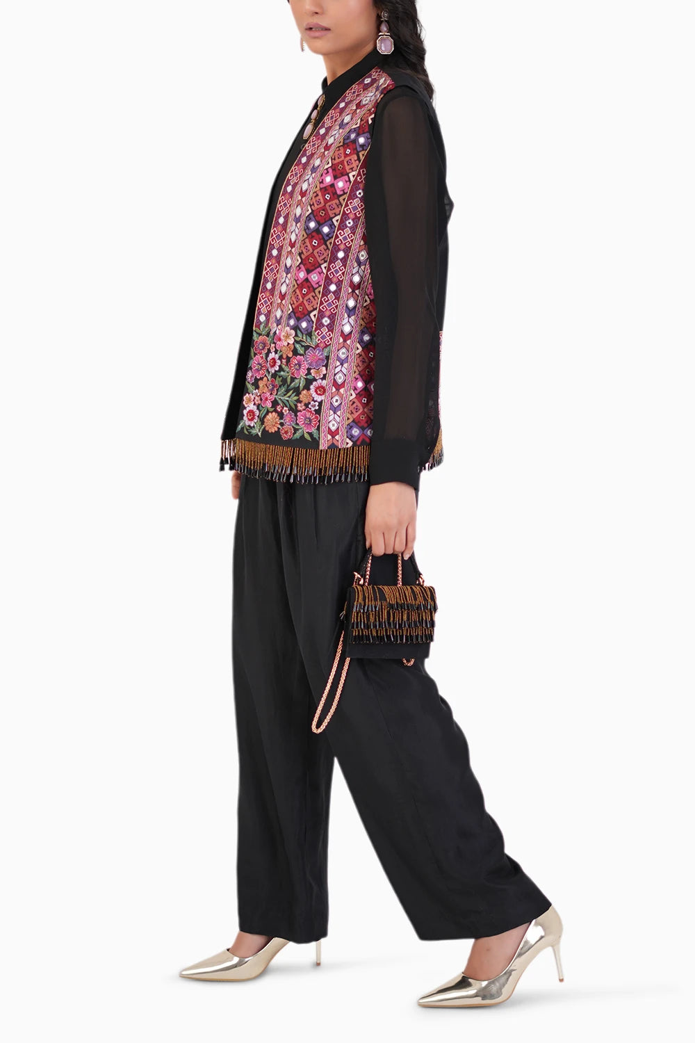 Essential Silk Shirt With Opulent Waistcoat And Panst Set