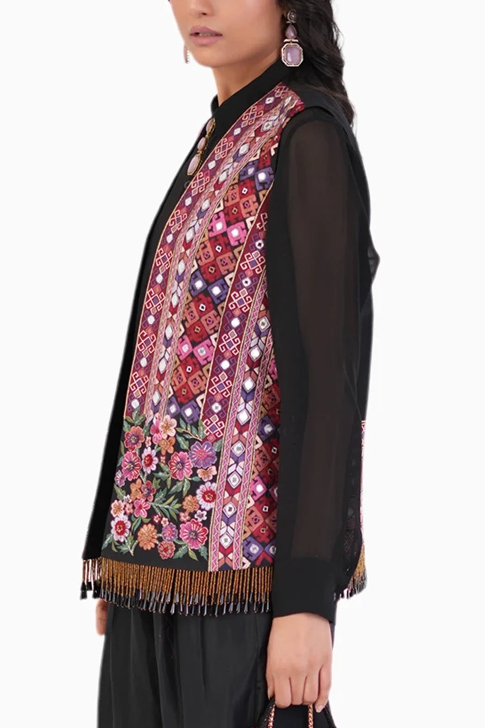 Opulent Black Waistcoat