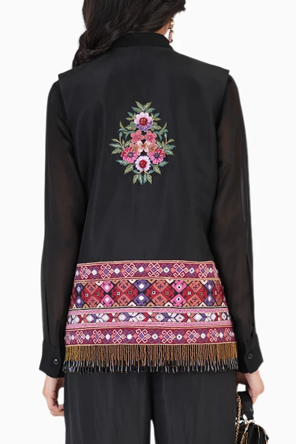 Opulent Black Waistcoat