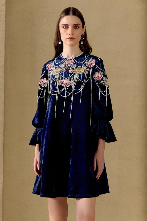 Indigo Fleur Dress