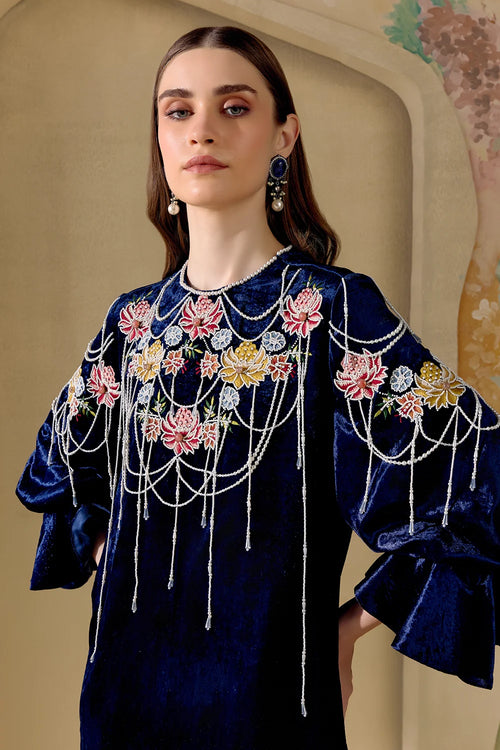Indigo Fleur Dress