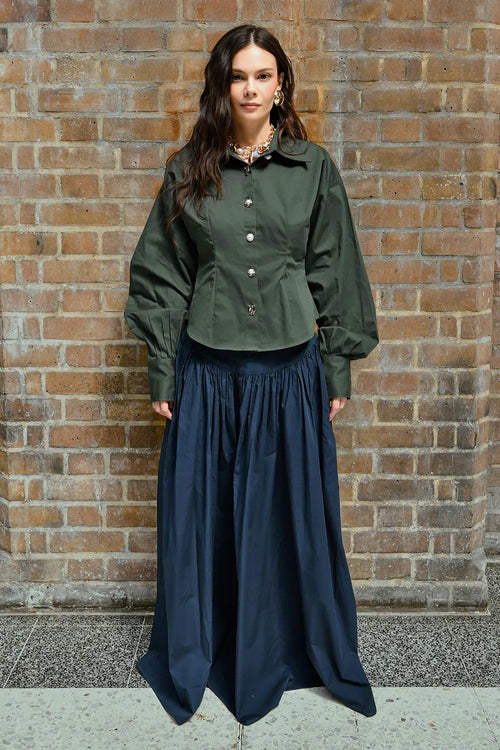 Pure Cotton Shirt and Skirt Co-ord Set