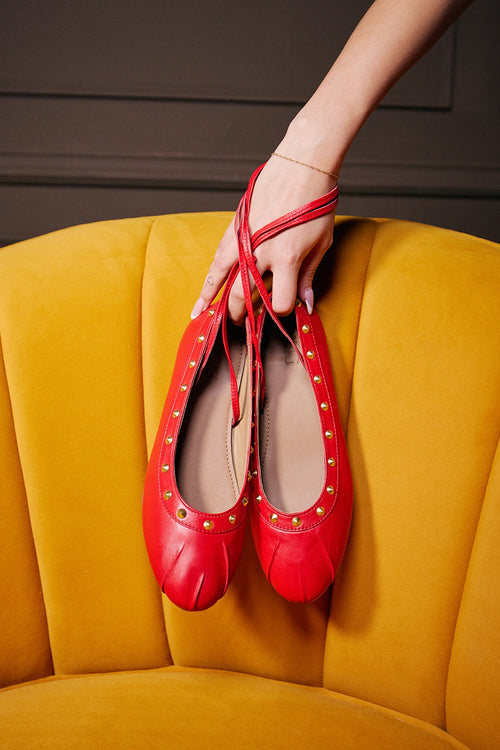 Queens Red Ballerinas Flats