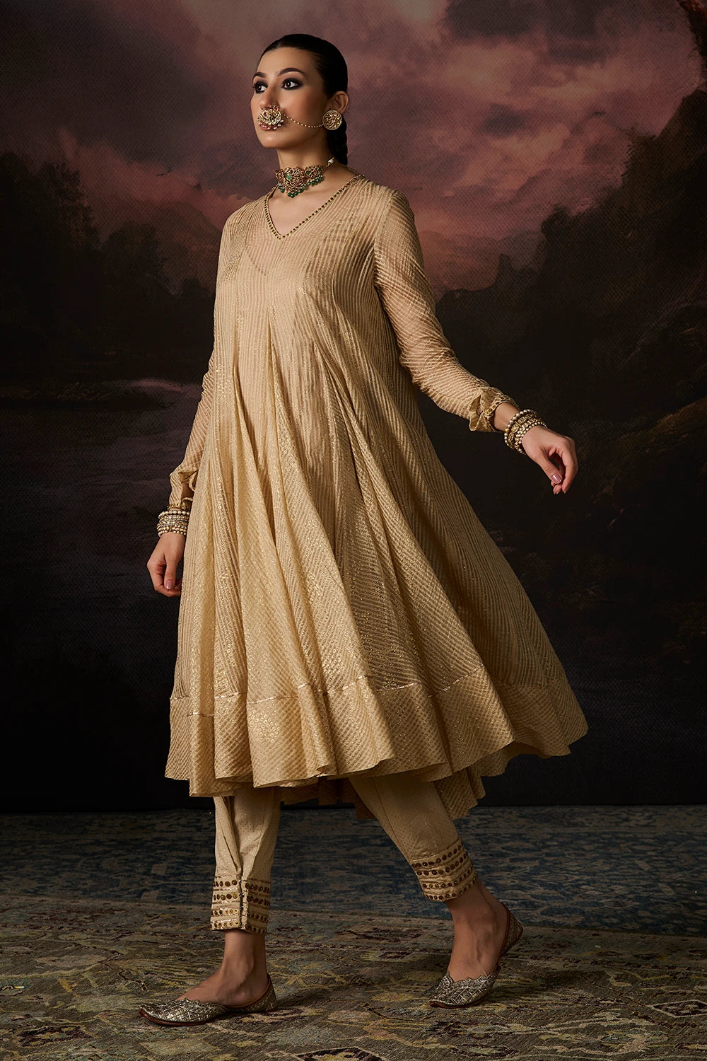 Daania Gold Kurta