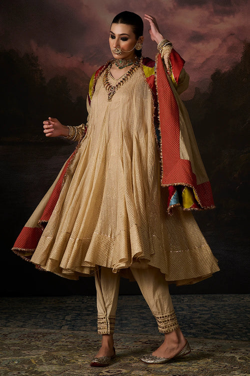 Daania Gold Kurta Set