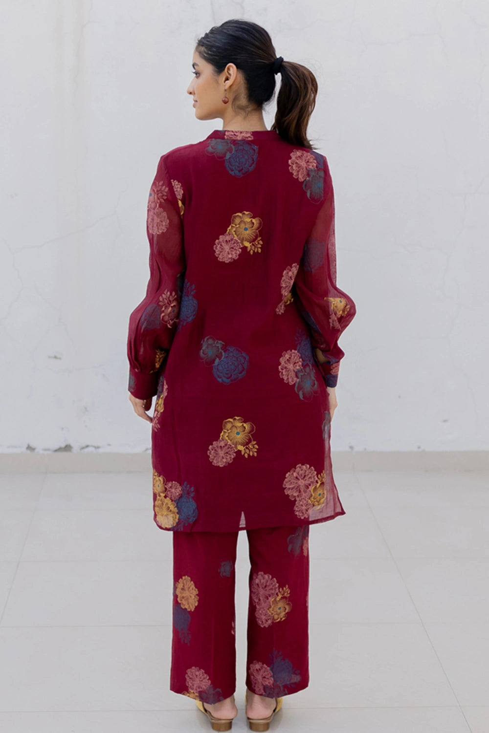 Maroon Kurta Set