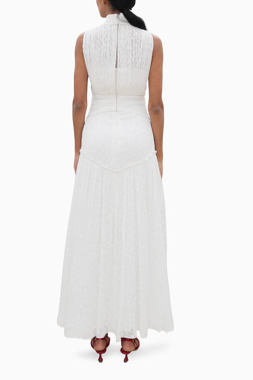 Peru Breeze White Midi Dress