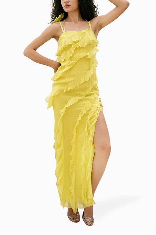 Mimosa Cyberlime Romance Maxi Dress